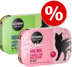Cosma 12x170g Cosma 12 x 170 g nedves macskatáp 8-féle ízzel