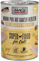 MAC's 6x400g MAC´s Cat Csirke PUR & egész szárnyasszív nedves macskatáp