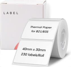NIIMBOT címkék R A2A88658401, 40x20mm 320db Fehér a B21, B21S, B3, B1S esetében (A2A88658401)