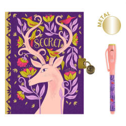 DJECO Titkos napló varázstollal Djeco - Melissa Secret Notebook - magic marker (DD03617)