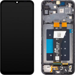 Samsung A146 Galaxy A14 5G fekete gyári LCD kijelző érintővel és kerettel