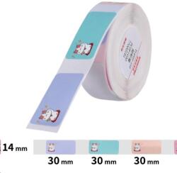 NIIMBOT címkék T A2A28031606, 14x30mm 210db Maneko-neko a D11, D11-M, D110, D110-H esetében (A2A28031606)