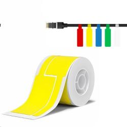 NIIMBOT címkék a kábelekhez T 1EA01174201, 25x76mm 200db Sárga a B21, B21S, B3, B1S esetében (1EA01174201)