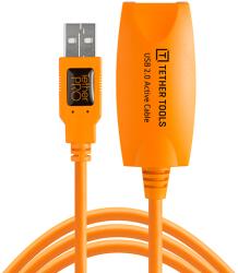 Tether Tools TetherPro USB-A Apa - USB-A Anya 2.0 Aktív Hosszabbító Kábel - Narancssárga 5m