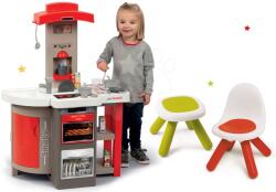 Smoby Set bucătărie de jucărie pliabilă Tefal Opencook Smoby roșu cu aparat de cafea și frigider și scăunel cu măsuță (SM312200-3) Bucatarie copii