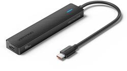 Vention 5-in-1 USB-C to 3 x USB-C / 2 x USB 3.2 Gen 2 10G Hub 0, 15M Black (CHYBB)