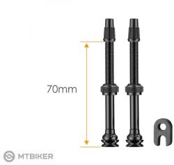 Ciclovation cső nélküli szelepek 70 mm 2 db fekete