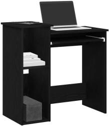 vidaXL fekete forgácslap íróasztal polcokkal 84x40x78 cm (860446) - pepita