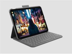 Logitech Slim Folio billentyűzetes tok - iPad készülékhez, UK kiosztás, Oxford Grey (920-011429)