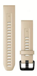 Garmin Curea Garmin QuickFit Strap 20mm, silicon, bej deschis, cataramă neagră (Fenix 7S/6S/5S)