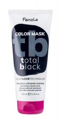 Fanola Color Mask tápláló és színező hajpakolás 200 ml árnyék Total Black nőknek