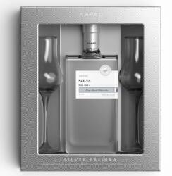 Árpád Pálinka Árpád Silver Szilva Pálinka (Exkluzív Díszdoboz 2db Tulipán Pohárral) [0, 5L|40%] - idrinks