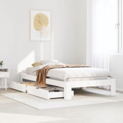 vidaXL fehér tömör fenyőfa ágykeret matrac nélkül 90 x 190 cm (3309021)