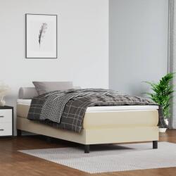 vidaXL krémszínű műbőr ágykeret 80 x 200 cm (3120666)
