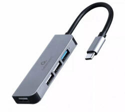 Gembird USB Hub 4portos Gembird UHB-CM-U3P1U2P3-03 Type-C USB 3.1 (UHB-CM-U3P1U2P3-03)