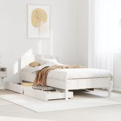 vidaXL fehér tömör fenyőfa ágykeret matrac nélkül 90 x 190 cm (3301849)