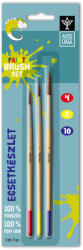 Ars Una Ecsetkészlet, 4, 6, 10, natúr fanyelű, kerek 3 darabos klt. Ars Una (5993120022944) - haztartasibolt