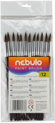 Nebulo Ecset 12-es festett nyéllel 12 db/csomag, Nebulo (HE-1-12-F)
