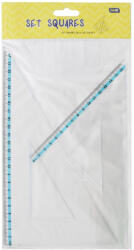 Educa Vonalzókészlet, háromszög 16 cm és 24cm, ( 45°/60° ) 2 db/bliszter Educa (3124) - haztartasibolt