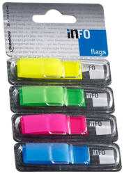 Info Notes Jelölőcímke 12, 5x43mm, 4x36lap, Info Notes (4BBD), 4 klf. teleszín (7727-75) - haztartasibolt