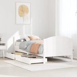 vidaXL fehér tömör fenyőfa ágykeret matrac nélkül 90 x 190 cm (3301810)