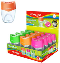 Keyroad Hegyező 2 lyukú tartályos 12 db/display Keyroad Mellow 2 vegyes színek (KR972388) - haztartasibolt