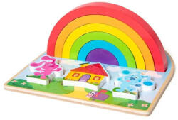 Melissa & Doug Fa Készségfejlesztő játék - Szivárvány puzzle (33008)