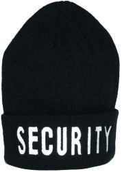 Mil-Tec Sapka kötött mintával SECURITY POLYACRYL, fekete