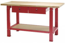 Torin TSW5911 kétfiókos satupad acél kivitel, fa munkalappal, 1.5 m (TSW5911)