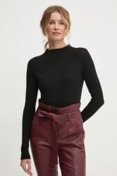 ANSWEAR pulóver könnyű, női, fekete, félgarbó nyakú - fekete S/M - answear - 5 190 Ft