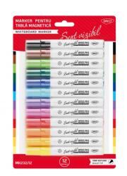 Daco Marker pentru tabla magnetica Daco MK232/12, 12 culori/set (MK232/12)
