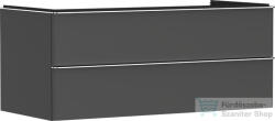 Hansgrohe XELU Q 118x57 cm-es 2 fiókos fali szekrény pulthoz, króm fogantyúval, matt gyémántszürke 54083000 (54083000)