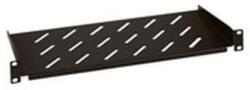 Legrand Rackszekrény polc - (19", 2U, fix, 200 mm mély, 2 ponton rögzíthető, 15kg, Linkeo, Fekete) (646501) - pixel