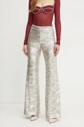 Forte Forte nadrág női, ezüst, magas derekú trapéz, 13288_my pants - ezüst 34