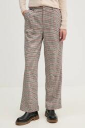 Pepe Jeans nadrág BRISTOL női, sötétkék, magas derekú egyenes, PL211777 - sötétkék XS