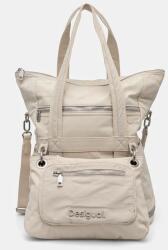 Desigual hátizsák BASIC MODULAR bézs, női, nagy, sima, 24WAKY17 - bézs Univerzális méret