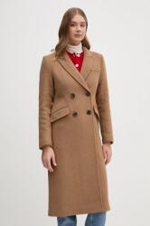Barbour gyapjúkabát Marylin Tailored Wool Coat átmeneti, kétsoros gombolású, LWO0236 - barna 40