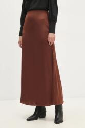 Answear Lab szoknya barna, maxi, harang alakú - barna S - answear - 8 990 Ft