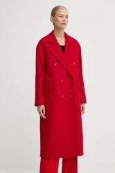 TWINSET gyapjúkabát piros, átmeneti, oversize, 242TT2203 - piros 36