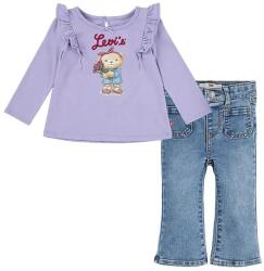 Levi's baba szett TEE & FLARE JEAN SET lila, 1EK966 - lila 68