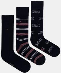 Tommy Hilfiger zokni 3 pár sötétkék, férfi, 101013215 - sötétkék 43/46 - answear - 10 390 Ft