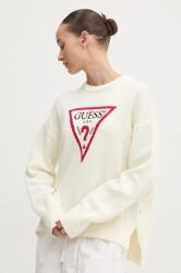 Guess Jeans pamut pulóver könnyű, bézs, W4BR12 Z3HM1 - bézs S