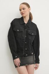 Guess Jeans farmerdzseki női, fekete, átmeneti, oversize, W4BN56 D5E83 - fekete L