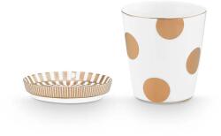 Pip Studio csésze és csészealj Tip Dot Delight 2 db - többszínű Univerzális méret