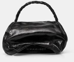 Y/Project bőr táska WIRE BAG fekete, 620BA007 - fekete Univerzális méret