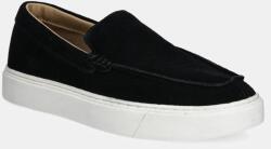 Calvin Klein velúr mokaszin MOCCASIN SUEDE fekete, férfi, HM0HM01794 - fekete Férfi 41