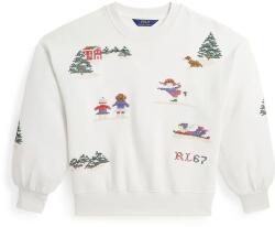 Ralph Lauren gyerek melegítőfelső pamutból bézs, mintás, 313952129001 - bézs 155-159