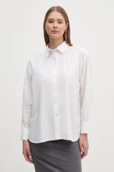 Pepe Jeans pamut ing RITA női, galléros, fehér, relaxed, PL304929 - fehér L