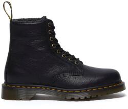 Dr. Martens bőr bakancs 1460 WL fekete, női, téliesített, lapos talpú, DM31873001 - fekete Női 39