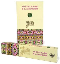 Green Tree füstölő pálcás native soul white sage lavender 15 g